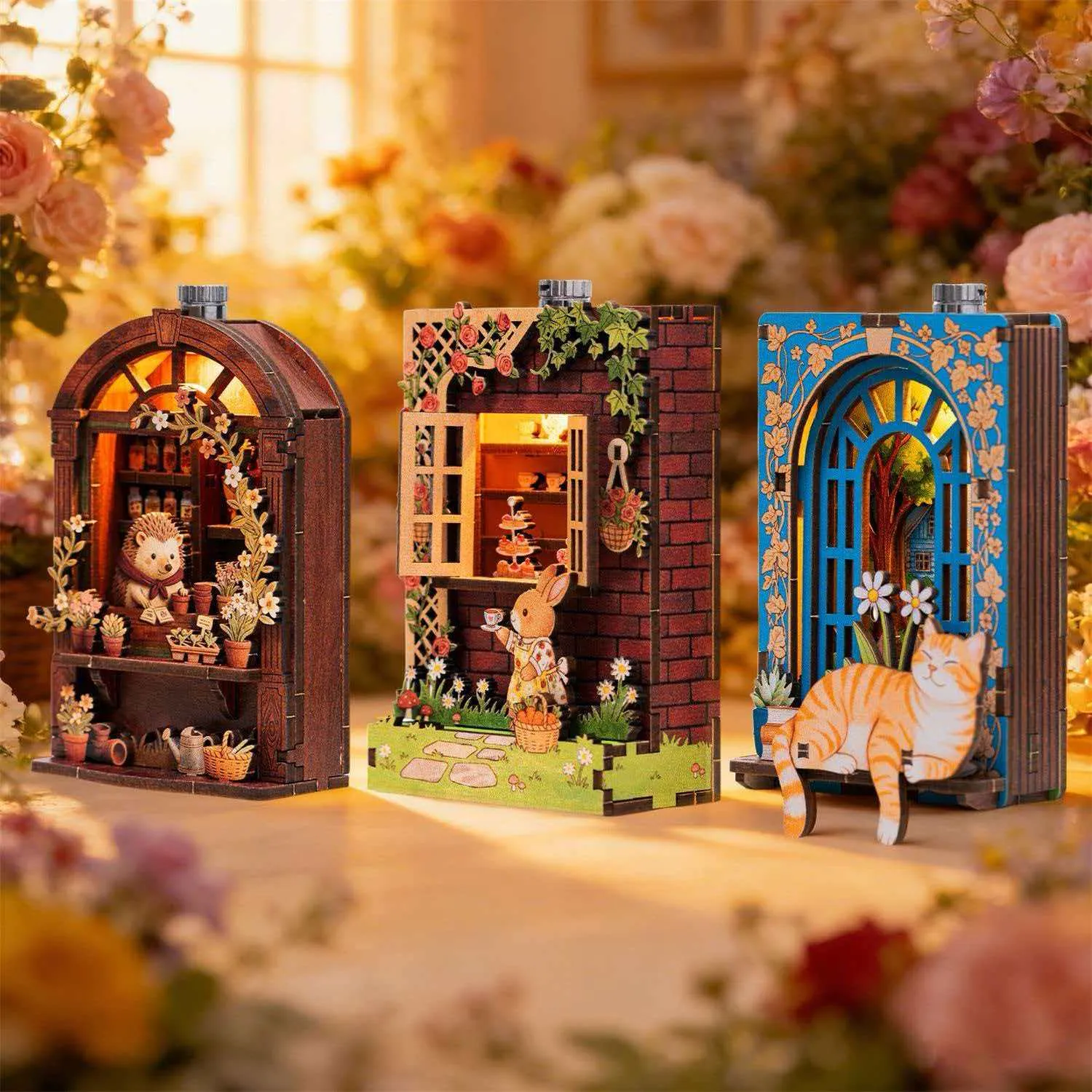 3D Holzpuzzle - Serie Märchenhafte Straßenecke | Kühlschrankmagnet - Image 10