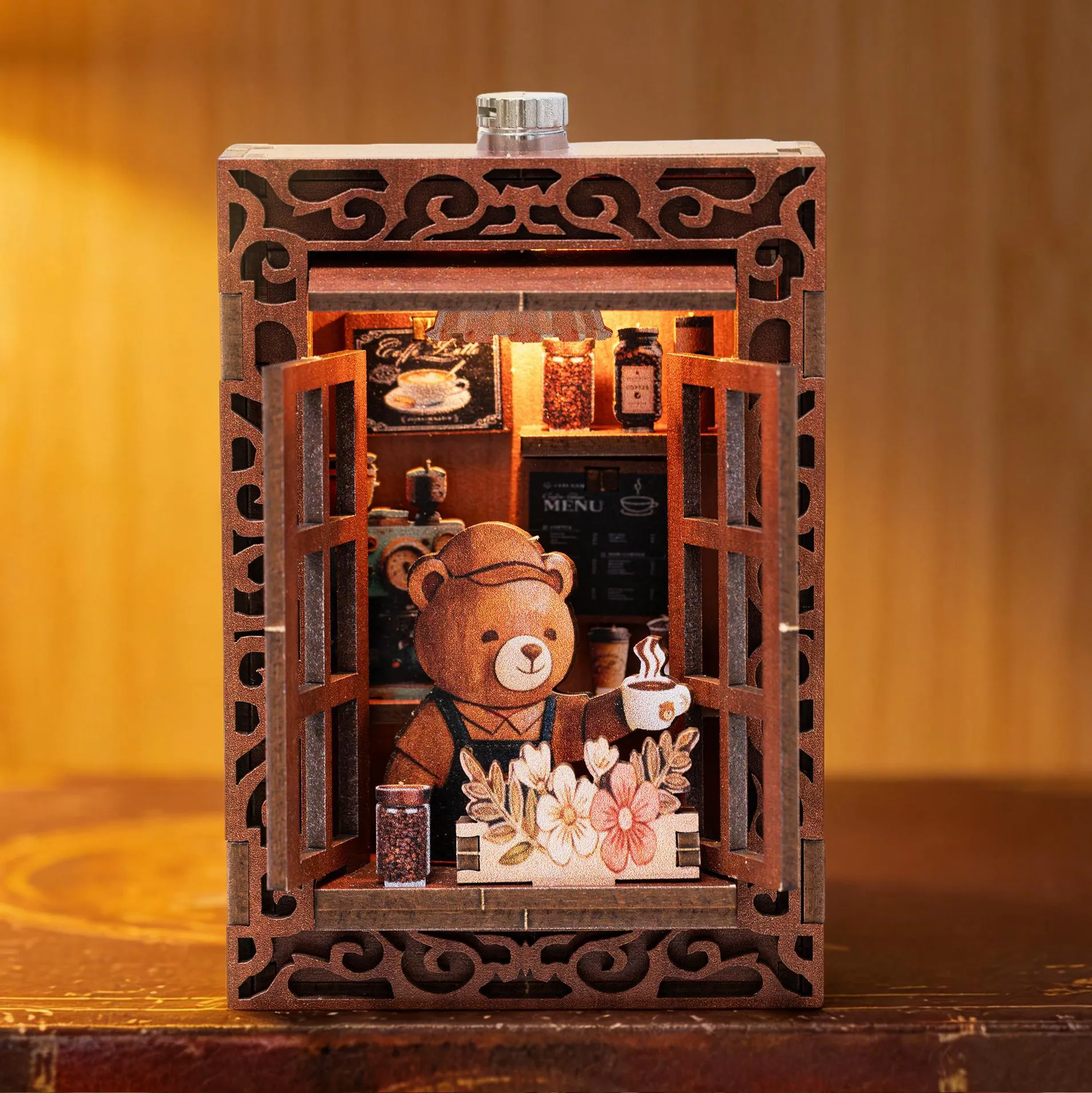 3D Holzpuzzle - Serie Märchenhafte Straßenecke | Kühlschrankmagnet - Image 4