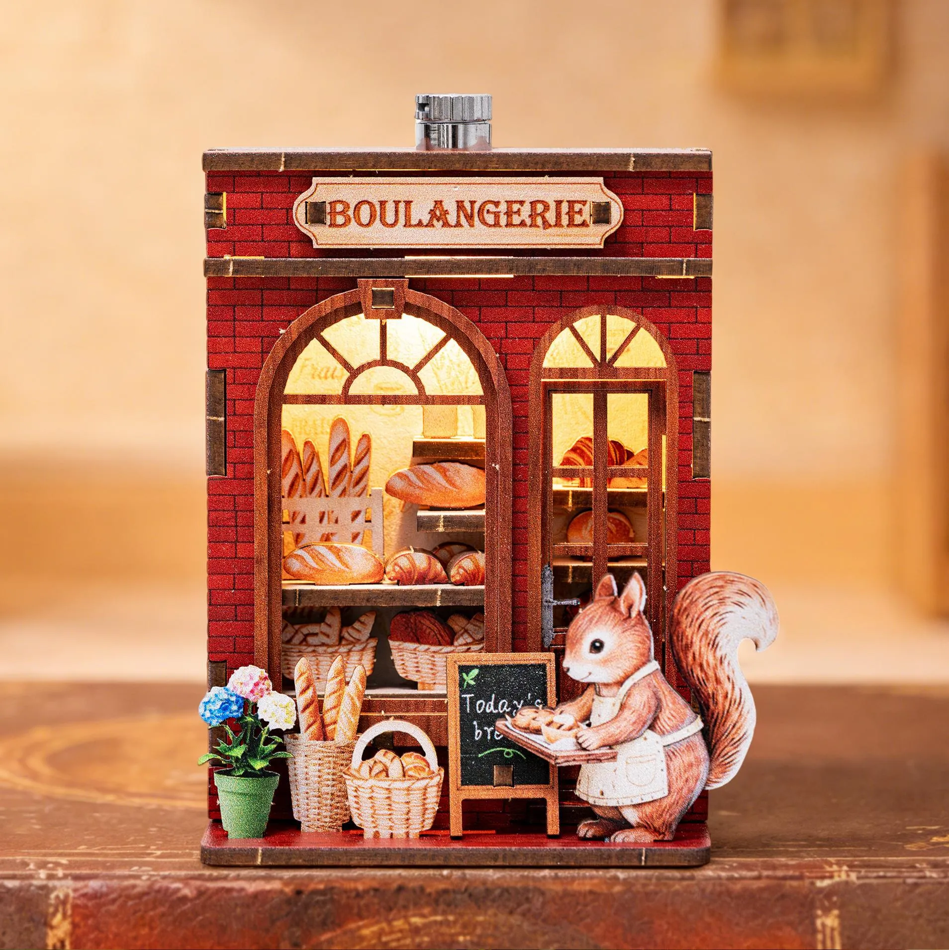 3D Holzpuzzle - Serie Märchenhafte Straßenecke | Kühlschrankmagnet - Image 5