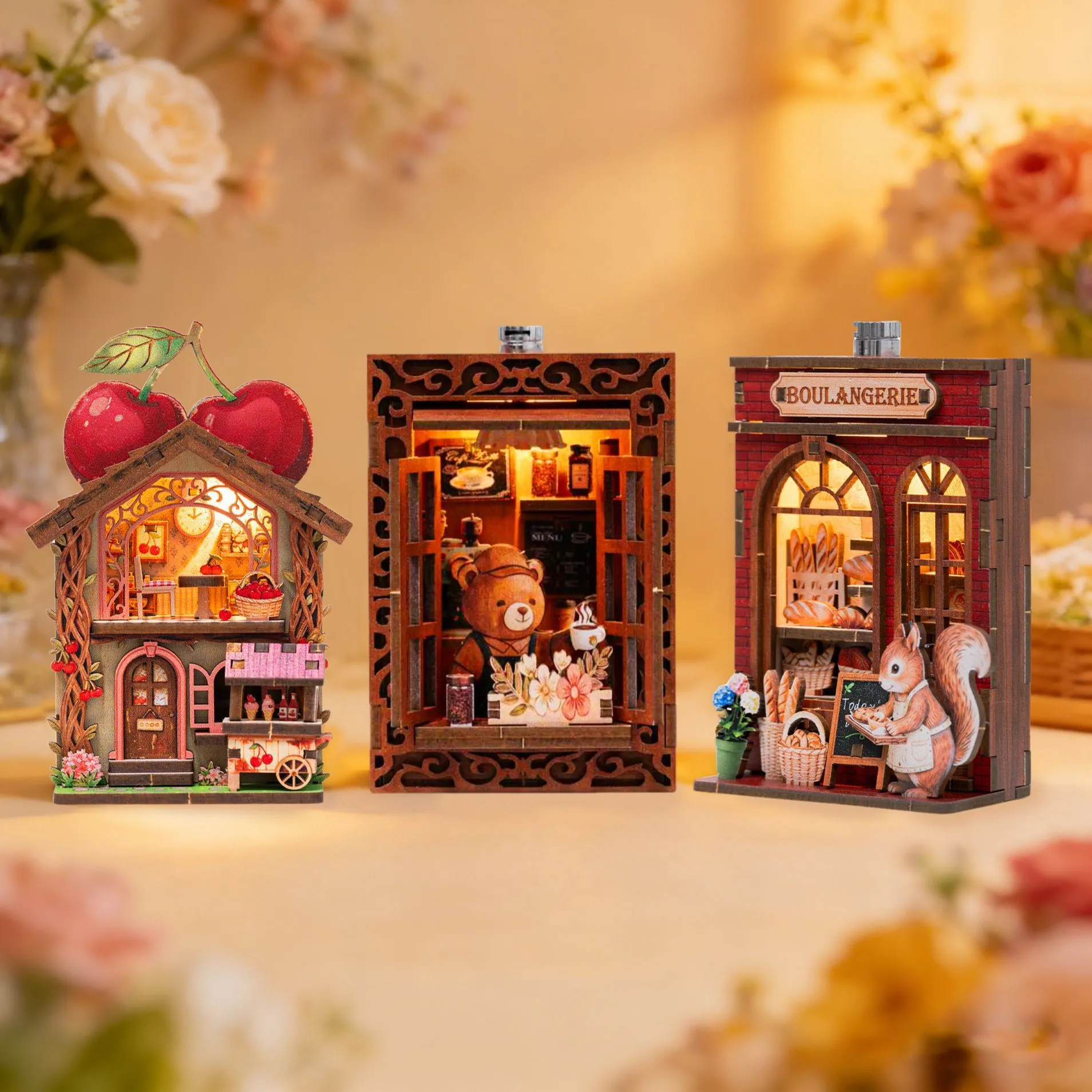 3D Holzpuzzle - Serie Märchenhafte Straßenecke | Kühlschrankmagnet - Image 9