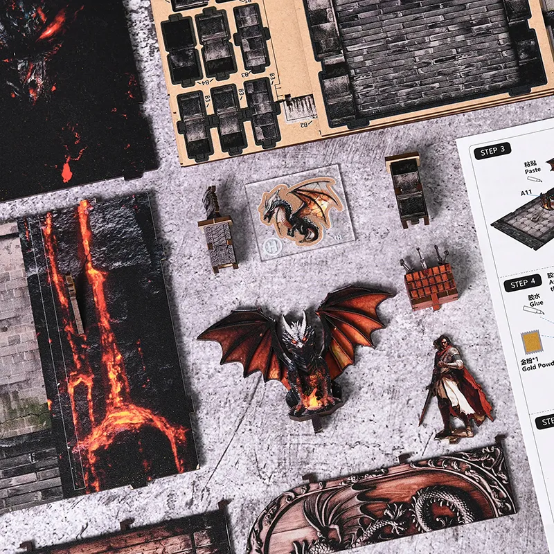 Book Nook Fourth Wing - Dragons Treasure Labyrinth - Image 7