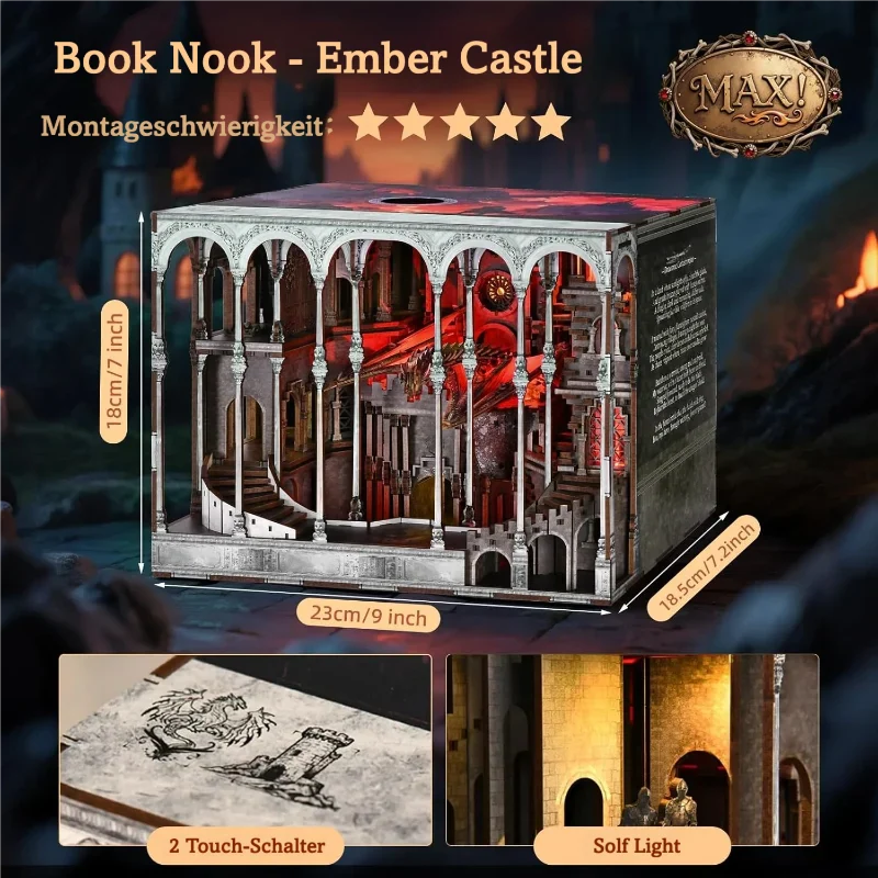 Book Nook Fourth Wing - Ember Castle - Image 3