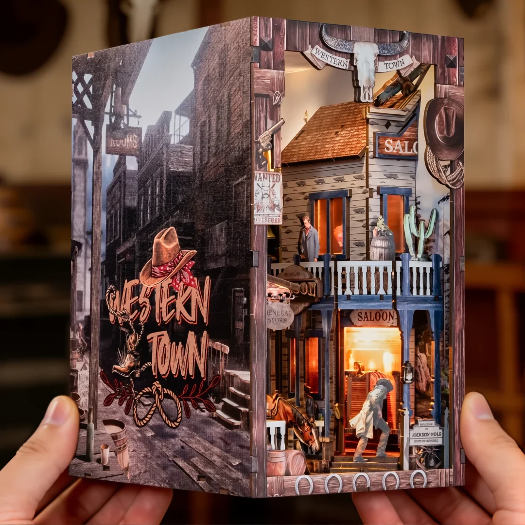 DIY Holz Book Nook - Western Town - Image 12
