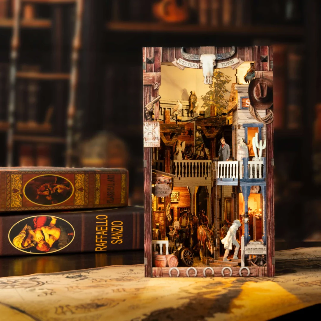 DIY Holz Book Nook - Western Town - Image 3