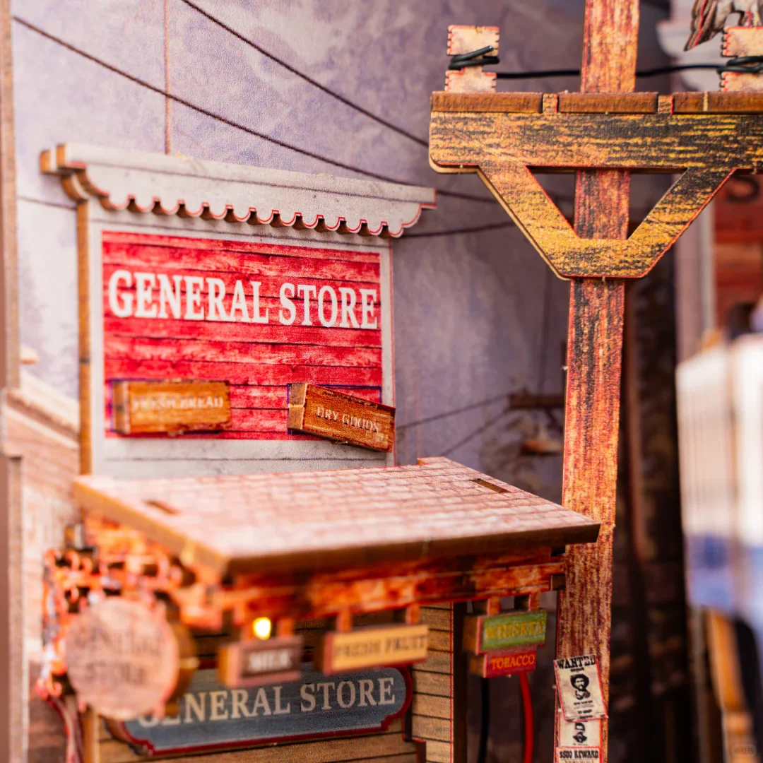 DIY Holz Book Nook - Western Town - Image 4