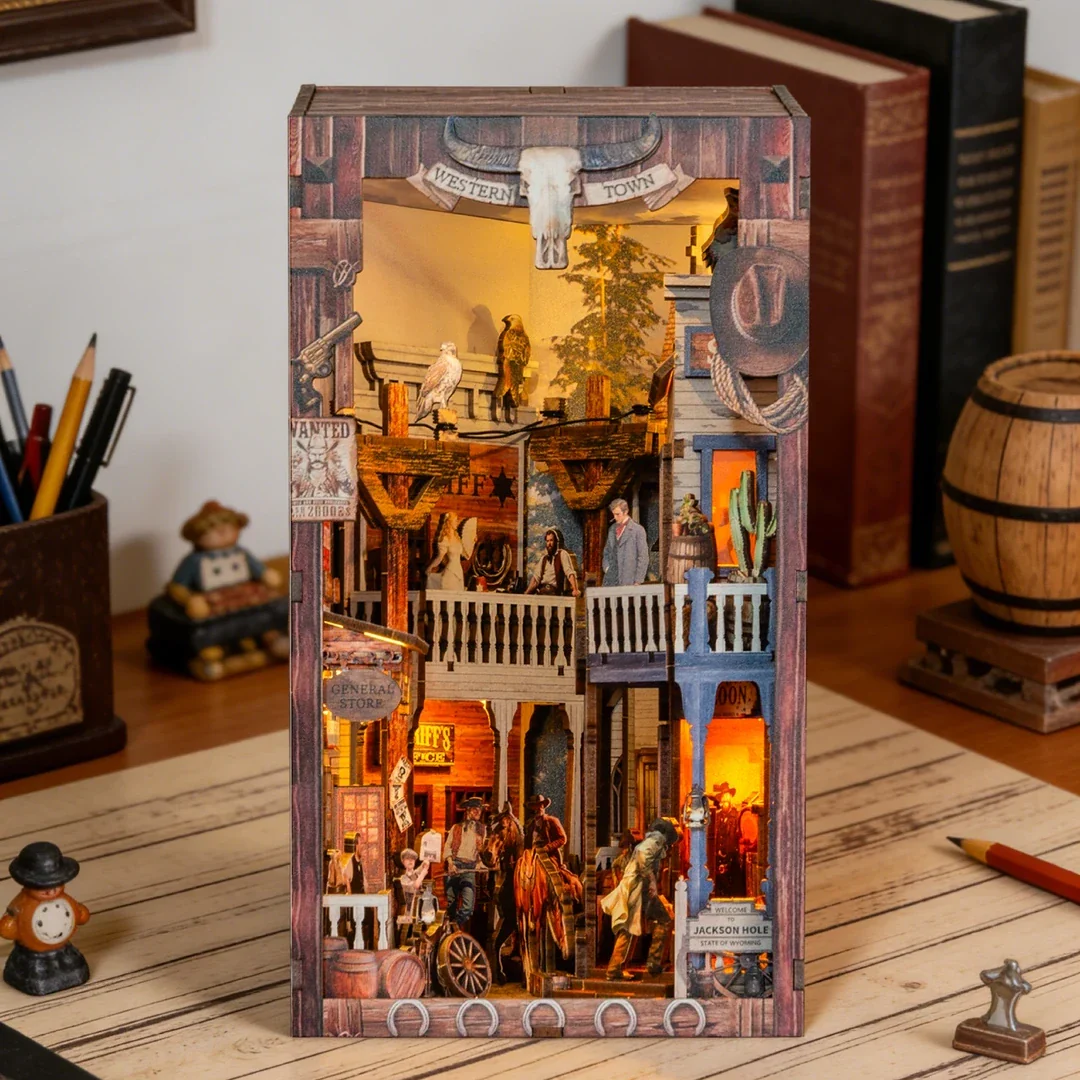 DIY Holz Book Nook - Western Town - Image 6