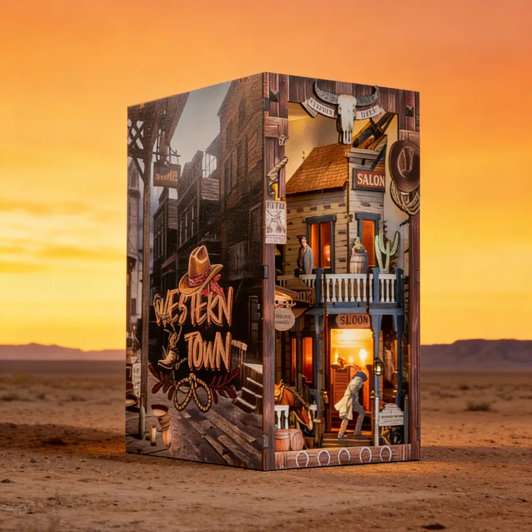 DIY Holz Book Nook - Western Town - Image 7