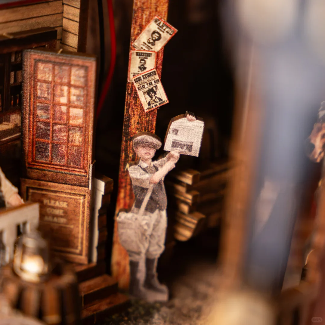 DIY Holz Book Nook - Western Town - Image 9