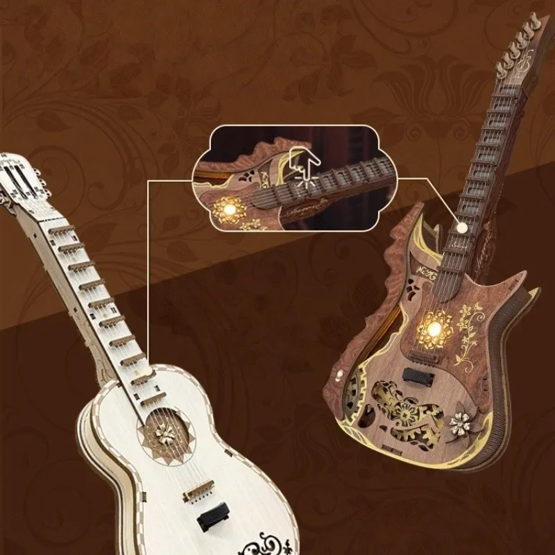 3D Holzpuzzle - Gitarren Bausatz - Image 3