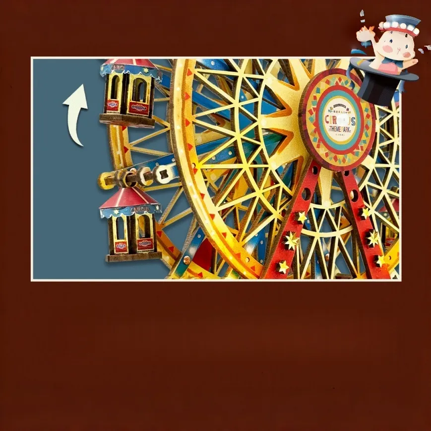DIY Holz-Spieluhr - Century Ferris Wheel - Image 6