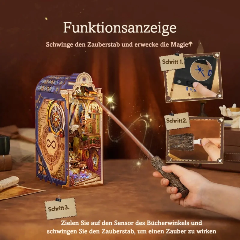Magic Wand | Interaktiver Zauberstab für TONECHEER Book Nooks - Image 4