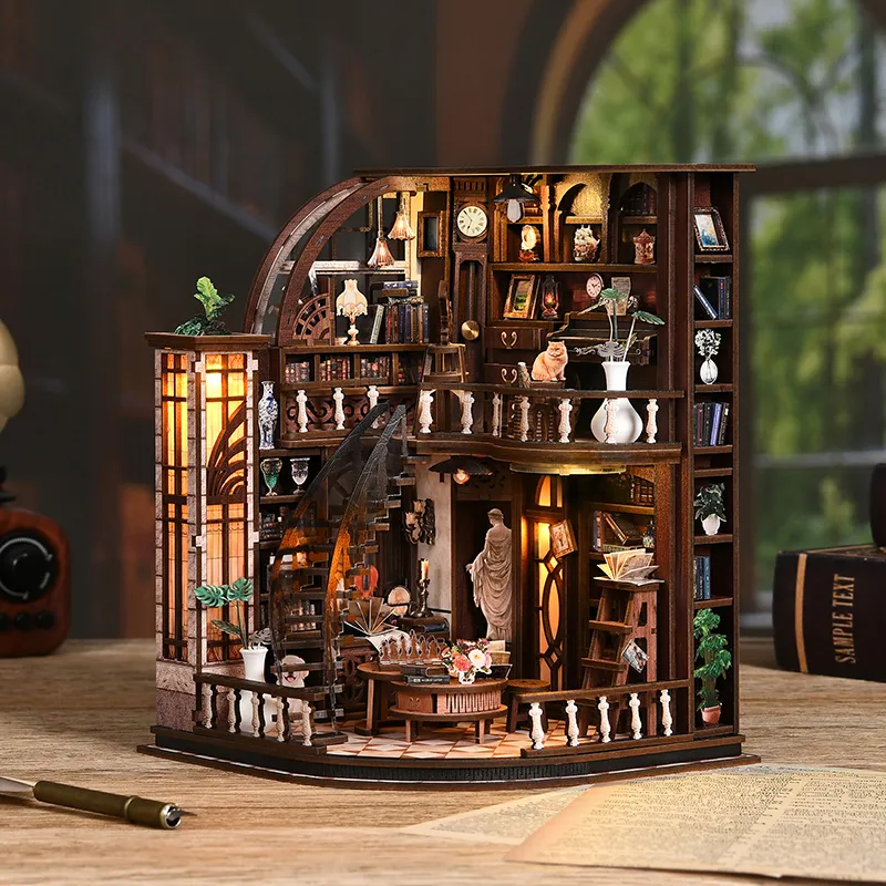 Miniatur Haus Bausatz - Bacchus Bookstore - Image 12