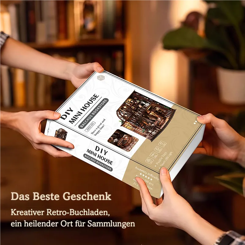 Miniatur Haus Bausatz - Bacchus Bookstore - Image 13