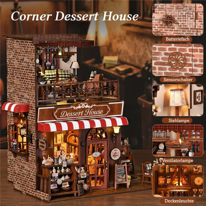 Miniatur Haus Bausatz - Corner Dessert House - Image 3