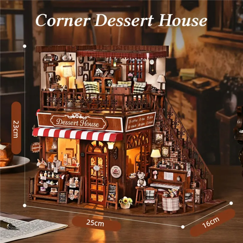 Miniatur Haus Bausatz - Corner Dessert House - Image 4