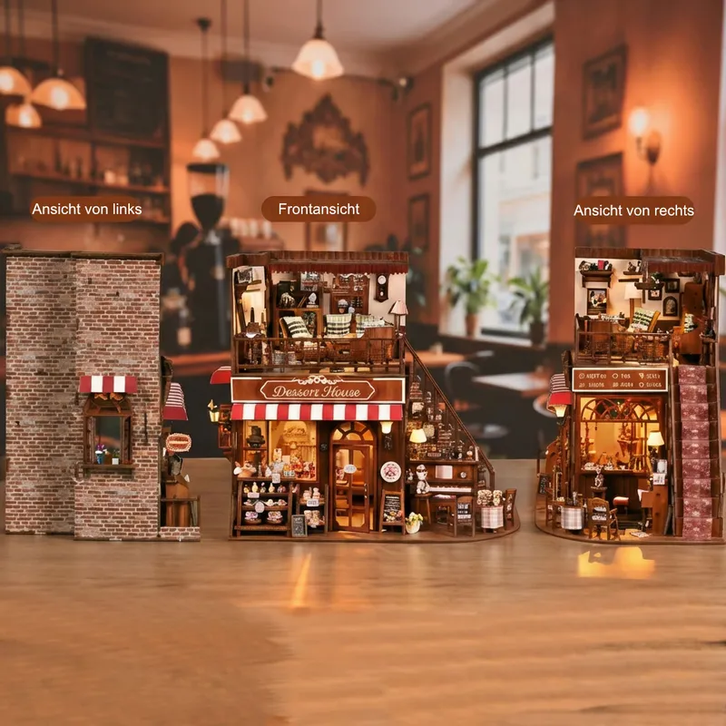 Miniatur Haus Bausatz - Corner Dessert House - Image 5