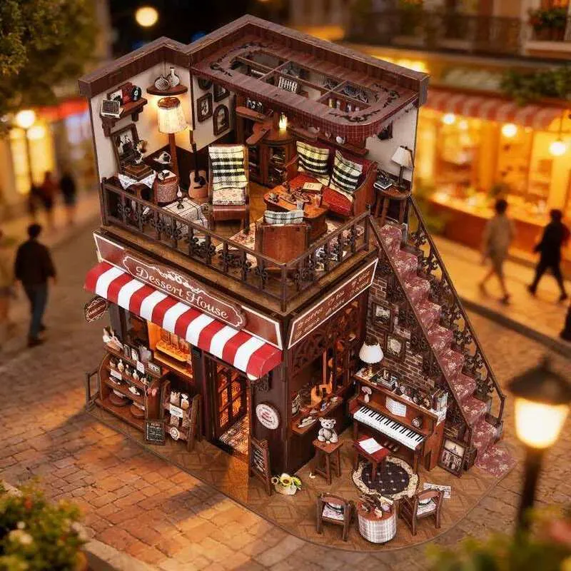 Miniatur Haus Bausatz - Corner Dessert House - Image 7