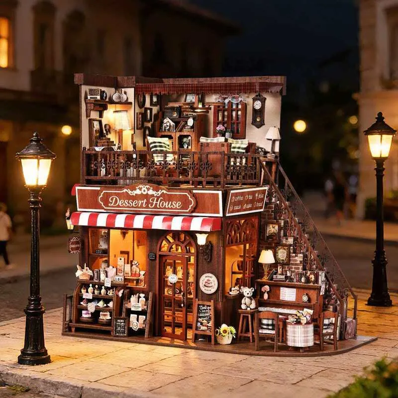 Miniatur Haus Bausatz - Corner Dessert House - Image 9