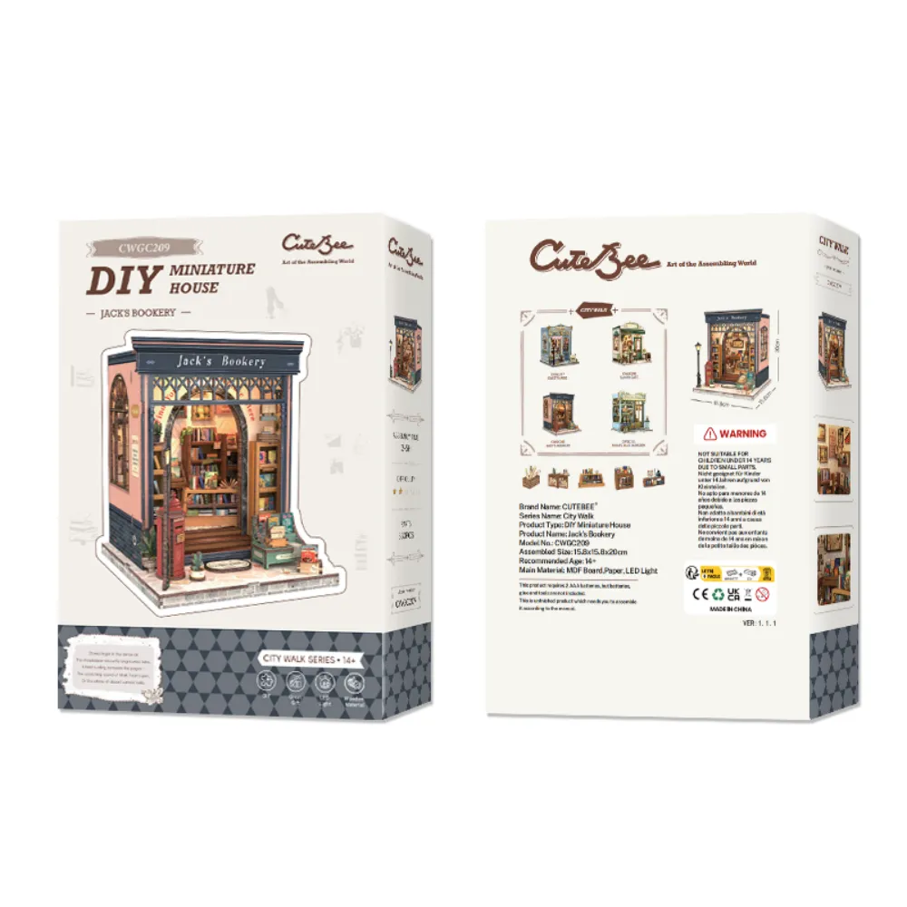 Miniatur Haus Bausatz - Jack's Bookery - Image 4