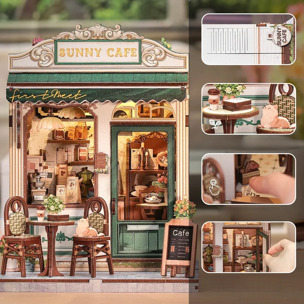 Miniatur Haus Bausatz - Sunny Cafe - Image 3