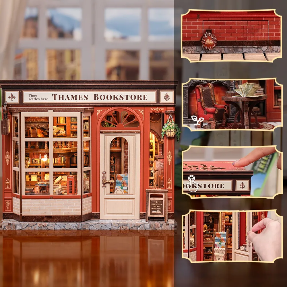 Miniatur Haus Bausatz - Thames Bookstore - Image 3
