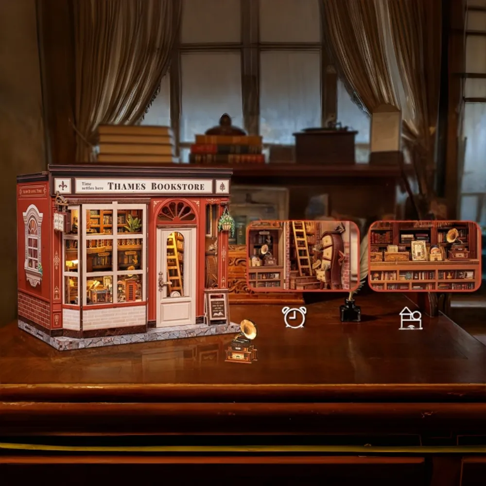 Miniatur Haus Bausatz - Thames Bookstore - Image 4