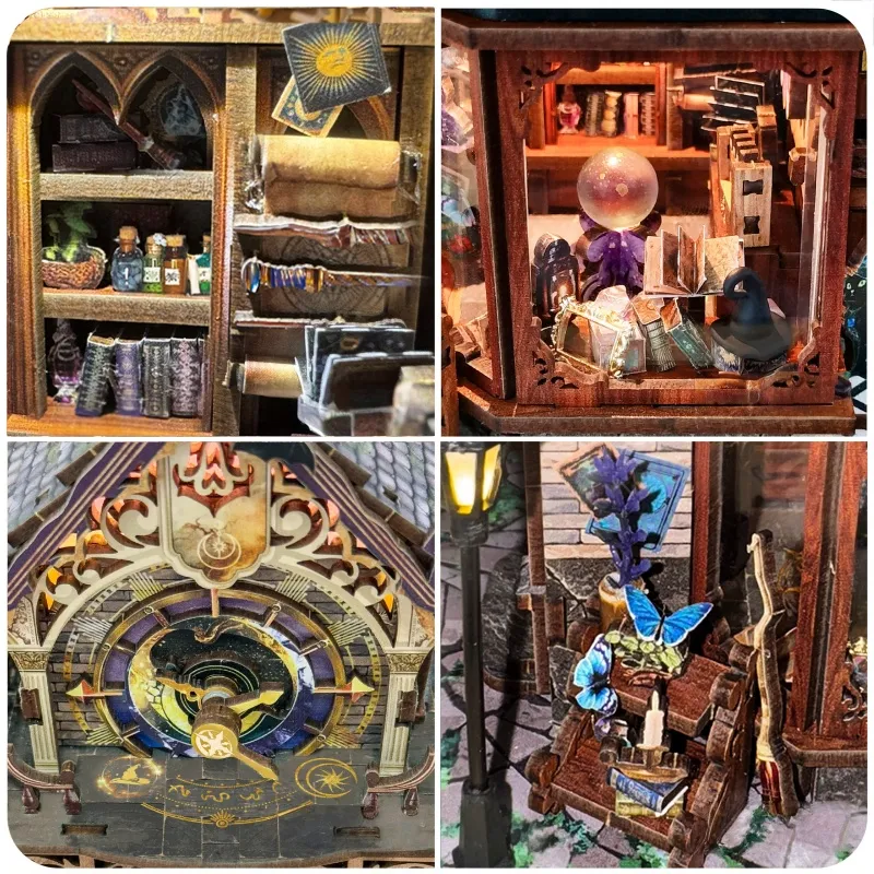 Miniatur Haus Bausatz - Time Magic Club | 3D-Holzpuzzle - Image 2