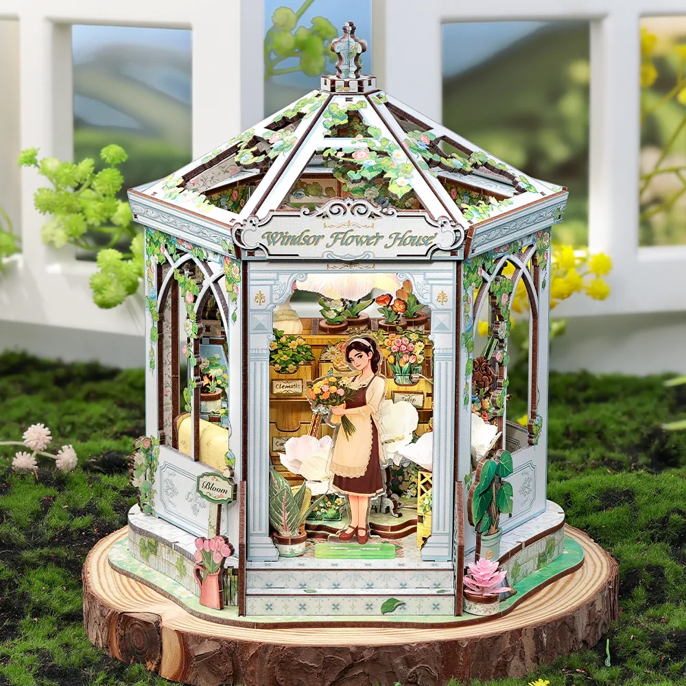 Miniatur Haus Bausatz - Windsor Flower House - Image 10