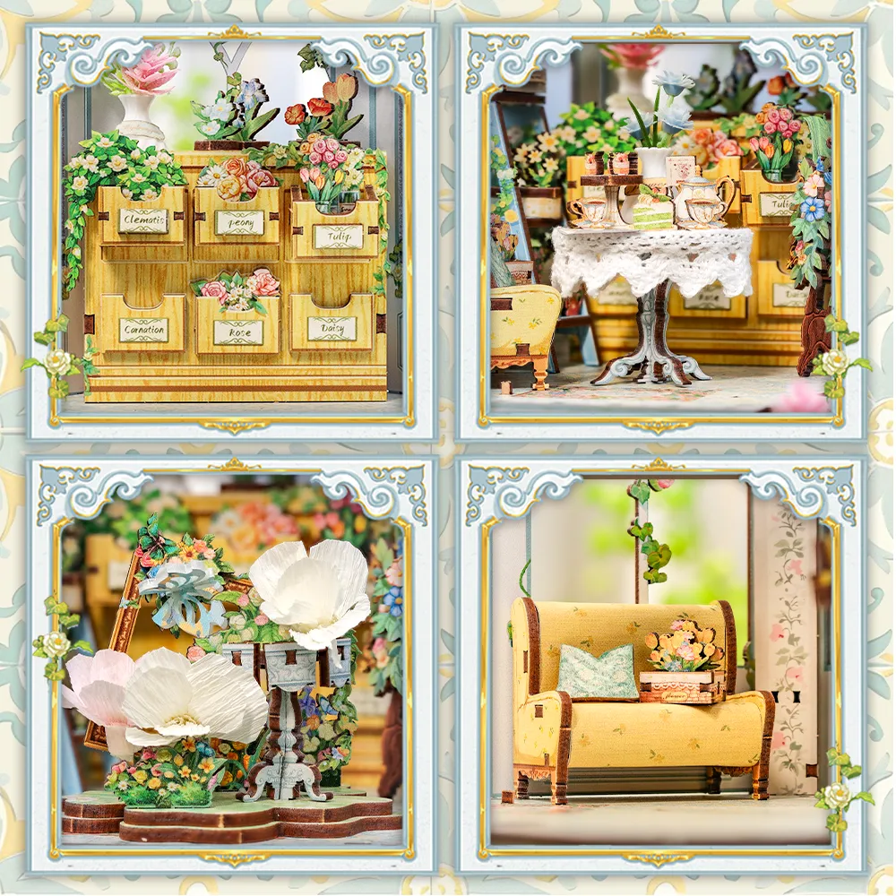 Miniatur Haus Bausatz - Windsor Flower House - Image 2