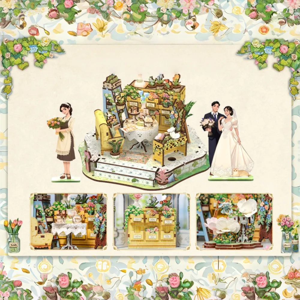 Miniatur Haus Bausatz - Windsor Flower House - Image 4
