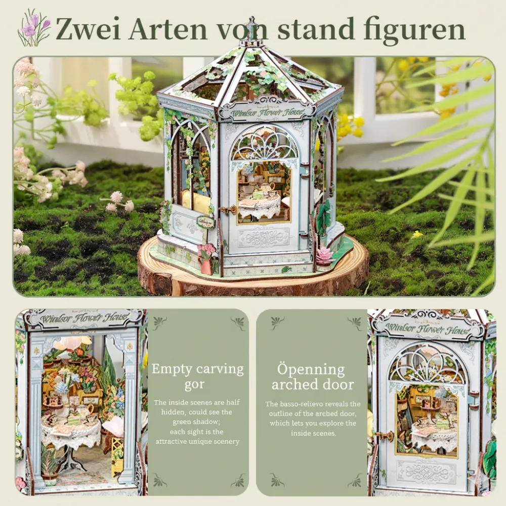 Miniatur Haus Bausatz - Windsor Flower House - Image 5