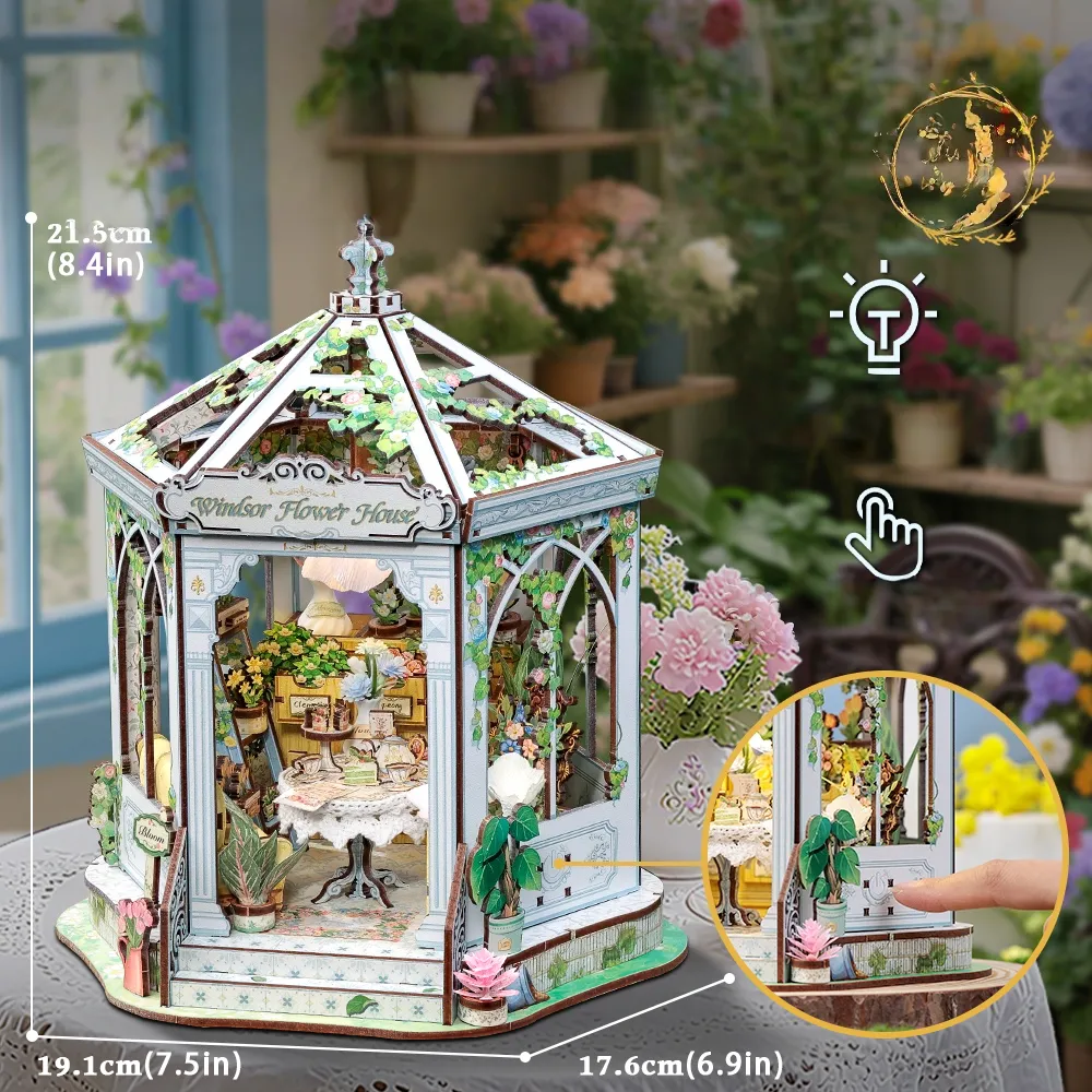 Miniatur Haus Bausatz - Windsor Flower House - Image 6