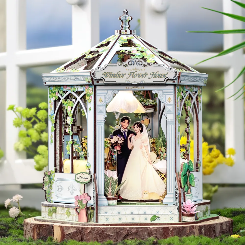 Miniatur Haus Bausatz - Windsor Flower House - Image 8