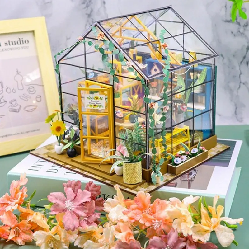 Miniatur Haus - Sunshine Flower House - Image 3