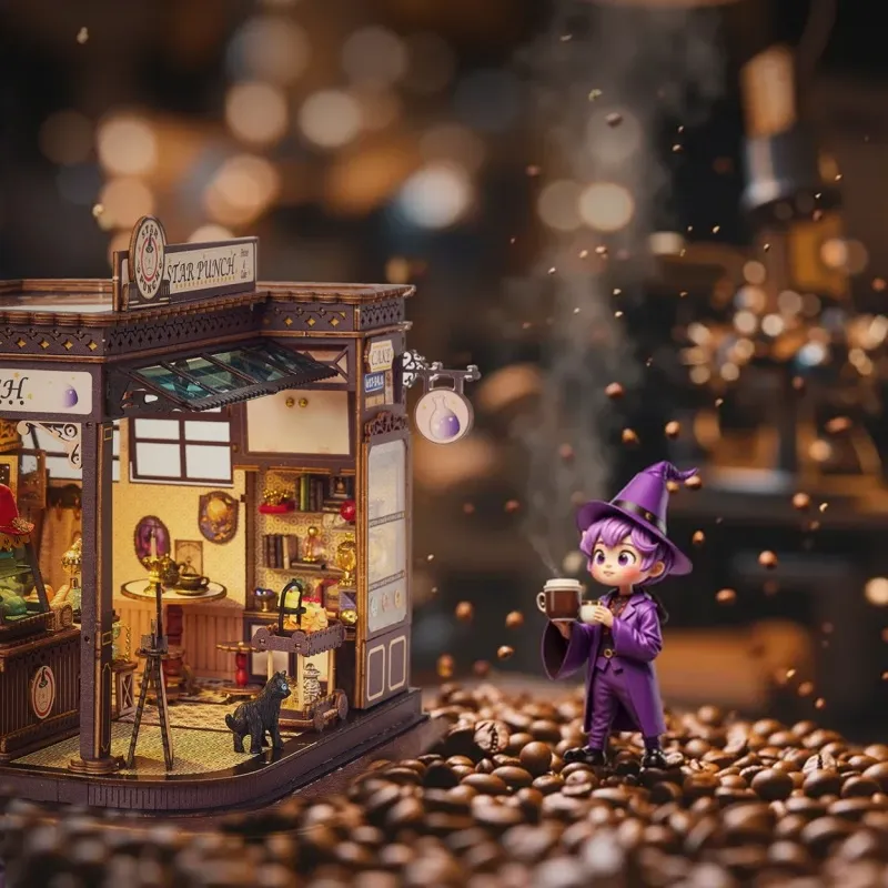 Miniatur Haus Bausatz - Magic Coffee Shop - Image 6